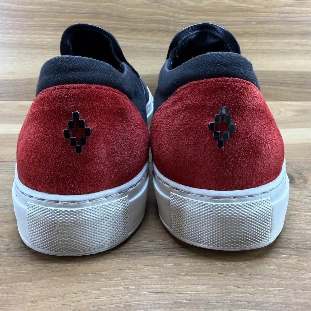 Marcelo‎ Burlon Snake Mens 13 EU 46 Slip On Sneakers Italy Black Red